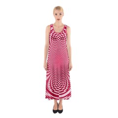 Illusion Floral Pattern Sleeveless Maxi Dress by Sparkle