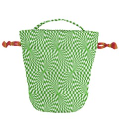 Illusion Waves Pattern Drawstring Bucket Bag by Sparkle