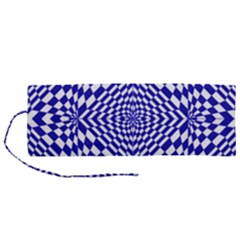 Illusion Waves Pattern Roll Up Canvas Pencil Holder (m) by Sparkle