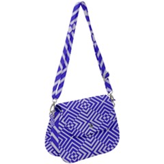 Illusion Waves Pattern Saddle Handbag by Sparkle