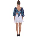 Strange Glow Tie Back Butterfly Sleeve Chiffon Top View2