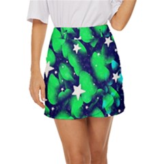 Space Odyssey  Mini Front Wrap Skirt by notyouraveragemonet