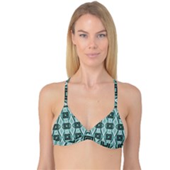 Abstract Geometric Design   Geometric Fantasy   Reversible Tri Bikini Top by Eskimos