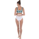 Abstract geometric design   geometric fantasy   Bandaged Up Bikini Top View2