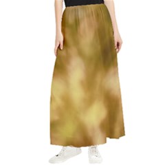 Orange Papyrus Abstract Maxi Chiffon Skirt by DimitriosArt