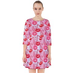 Rose Lips Smock Dress by Sparkle
