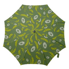 Folk Flowers Print Floral Pattern Ethnic Art Hook Handle Umbrellas (medium) by Eskimos