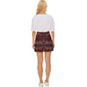 Floral folk damask pattern Fantasy flowers Floral geometric fantasy Mini Front Wrap Skirt View4