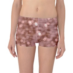 Light Reflections Abstract No6 Rose Boyleg Bikini Bottoms by DimitriosArt