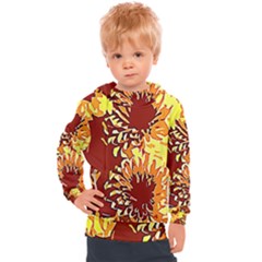 Sunflowers Kids  Hooded Pullover by 3cl3ctix