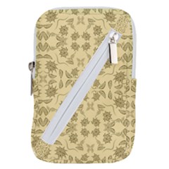 Floral Folk Damask Pattern Fantasy Flowers Floral Geometric Fantasy Belt Pouch Bag (large) by Eskimos