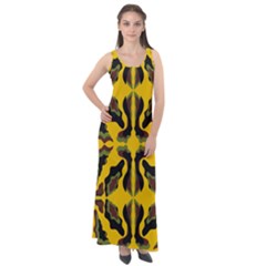 Abstract Pattern Geometric Backgrounds  Abstract Geometric Design    Sleeveless Velour Maxi Dress by Eskimos