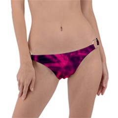 Purple Abstract Stars Ring Detail Bikini Bottom by DimitriosArt