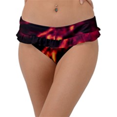 Lava Abstract Stars Frill Bikini Bottom by DimitriosArt