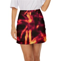 Lava Abstract Stars Mini Front Wrap Skirt by DimitriosArt
