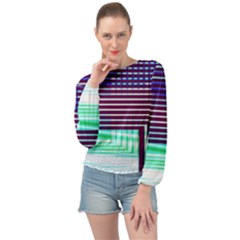 Gradient Banded Bottom Chiffon Top by Sparkle
