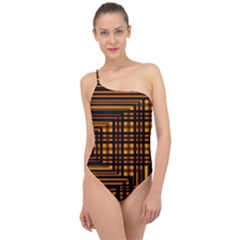 Gradient Classic One Shoulder Swimsuit by Sparkle