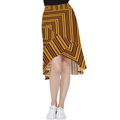Gradient Frill Hi Low Chiffon Skirt by Sparkle