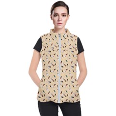 Festive Champagne Women s Puffer Vest by SychEva