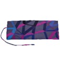 3d Lovely Geo Lines Roll Up Canvas Pencil Holder (S) View1