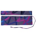 3d Lovely Geo Lines Roll Up Canvas Pencil Holder (S) View2