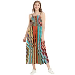 Digital Illusion Boho Sleeveless Summer Dress by Sparkle
