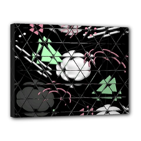 Digital Illusion Canvas 16  X 12  (stretched) by Sparkle