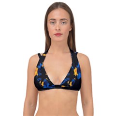 Digital Illusion Double Strap Halter Bikini Top by Sparkle