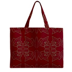 Abstract Pattern Geometric Backgrounds   Zipper Mini Tote Bag by Eskimos