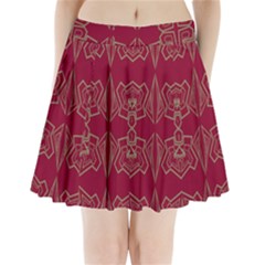Abstract Pattern Geometric Backgrounds   Pleated Mini Skirt by Eskimos