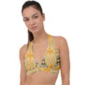 Abstract pattern geometric backgrounds   Halter Plunge Bikini Top View1