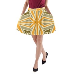 Abstract Pattern Geometric Backgrounds   A-line Pocket Skirt by Eskimos