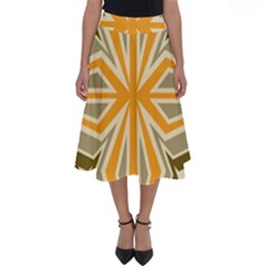Abstract Pattern Geometric Backgrounds   Perfect Length Midi Skirt by Eskimos