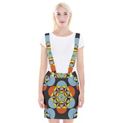 Abstract Pattern Geometric Backgrounds   Braces Suspender Skirt by Eskimos