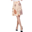 Folk flowers print Floral pattern Ethnic art A-Line Skirt View1