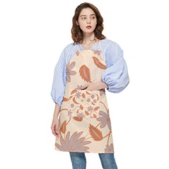 Folk Flowers Print Floral Pattern Ethnic Art Pocket Apron by Eskimos