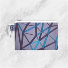 3d Lovely Geo Lines 2 Canvas Cosmetic Bag (small) by Uniqued