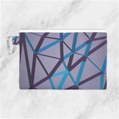 3d Lovely Geo Lines 2 Canvas Cosmetic Bag (large) by Uniqued