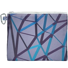 3d Lovely Geo Lines 2 Canvas Cosmetic Bag (xxxl) by Uniqued