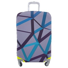 3d Lovely Geo Lines 2 Luggage Cover (medium) by Uniqued