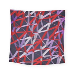 3d Lovely Geo Lines Vii Square Tapestry (small) by Uniqued