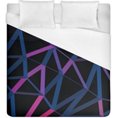 3d Lovely Geo Lines  V Duvet Cover (king Size) by Uniqued