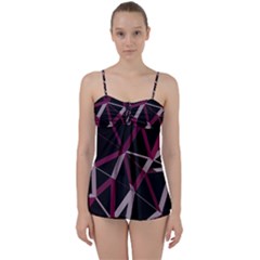 3d Lovely Geo Lines Iii Babydoll Tankini Set by Uniqued