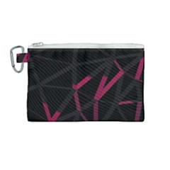3d Lovely Geo Lines Viii Canvas Cosmetic Bag (medium) by Uniqued