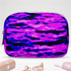 Purple  Waves Abstract Series No6 Make Up Pouch (small) by DimitriosArt
