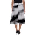 Black Waves Abstract Series No 2 Perfect Length Midi Skirt View2