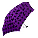 Weaved bubbles at Strings, purple, violet color Mini Folding Umbrellas View2