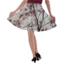 Botanical Scene Textured Beauty Print A-line Skater Skirt View2