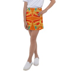 Abstract Pattern Geometric Backgrounds   Kids  Tennis Skirt by Eskimos