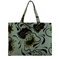 Floral Pattern Paisley Style Paisley Print   Zipper Mini Tote Bag by Eskimos